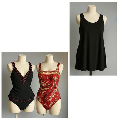 MB8320 Lot of Ladies Two Piece and One Piece Bathing Suits with Cover up