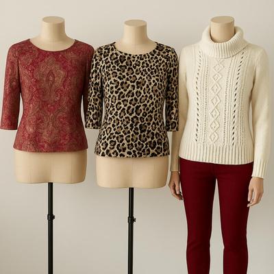 UBR8340 Lot of Ladies Talbots Cashmere Pullovers and Pants