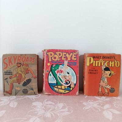 LOT 1: Whitman Publishing Co. Heidi, Walter J. Black Inc. Works of Rudyard Kipling, Better Little Books Sky Roads with Clipper Williams...