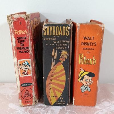 LOT 1: Whitman Publishing Co. Heidi, Walter J. Black Inc. Works of Rudyard Kipling, Better Little Books Sky Roads with Clipper Williams...