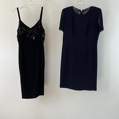 UBR8352 Lot of Two Evening Dresses D'ore by Della Roufogali, Donna Morgan
