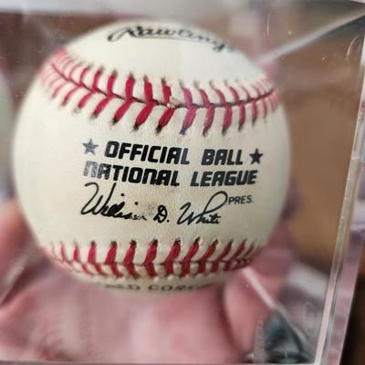 Carl Erskine Dodgers OMLB Signed Autographed Baseball In Collectors Case