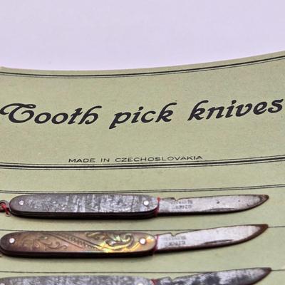 LOT 2: Tooth Pick Knives from Czechoslovakia