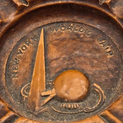 LOT 4: Columbian World's Fair Collectibles Book, 1939 World's Fair Salt/Pepper Shakers, 1939 World's fair Ashtray, and Pin...