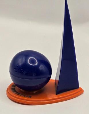 LOT 4: Columbian World's Fair Collectibles Book, 1939 World's Fair Salt/Pepper Shakers, 1939 World's fair Ashtray, and Pin...