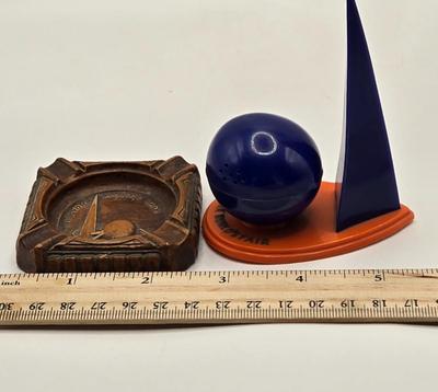 LOT 4: Columbian World's Fair Collectibles Book, 1939 World's Fair Salt/Pepper Shakers, 1939 World's fair Ashtray, and Pin...