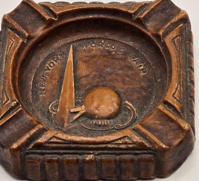 LOT 4: Columbian World's Fair Collectibles Book, 1939 World's Fair Salt/Pepper Shakers, 1939 World's fair Ashtray, and Pin...