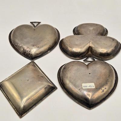 LOT 6: Set of 4 Vintage Ashtrays/Pin Trays form RMS Queen Elizabeth Ocean Liner