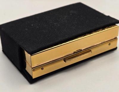 LOT 8: 1940s /50s Vintage Elgin American Gold-Tone Makeup Mirror Compact with Music Box