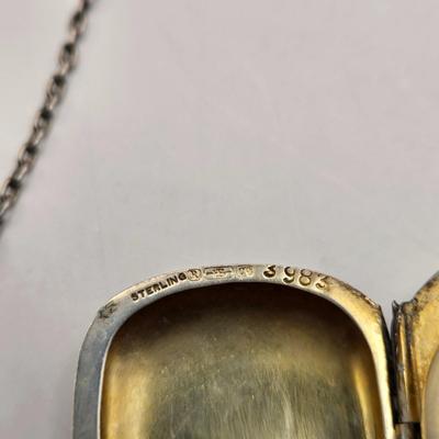LOT 12: Antique Sterling Silver Chatelaine with Pen, Note Pad, Coin Holder, and Toothpick Holder (70 GTW)