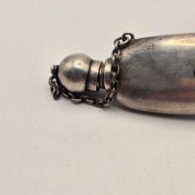 LOT 13: Antique Sterling Silver Perfume Bottle (13.2 Grams)