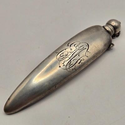 LOT 13: Antique Sterling Silver Perfume Bottle (13.2 Grams)