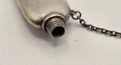 LOT 13: Antique Sterling Silver Perfume Bottle (13.2 Grams)
