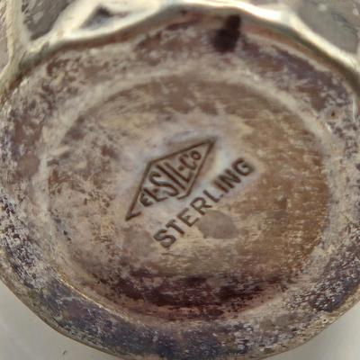 LOT 15: Vintage Sterling Silver Anston 1210 Bridge Ashtray (33.6 Grams), Collectible Spoons (21 Grams), and Six Salt/Pepper shakers (22.4...