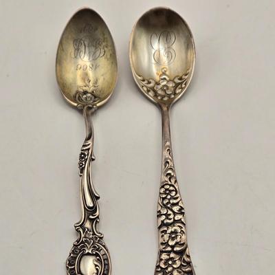 LOT 15: Vintage Sterling Silver Anston 1210 Bridge Ashtray (33.6 Grams), Collectible Spoons (21 Grams), and Six Salt/Pepper shakers (22.4...