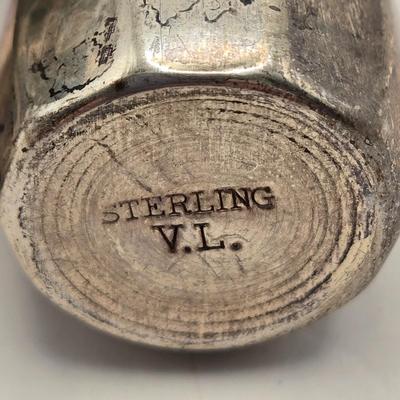 LOT 15: Vintage Sterling Silver Anston 1210 Bridge Ashtray (33.6 Grams), Collectible Spoons (21 Grams), and Six Salt/Pepper shakers (22.4...