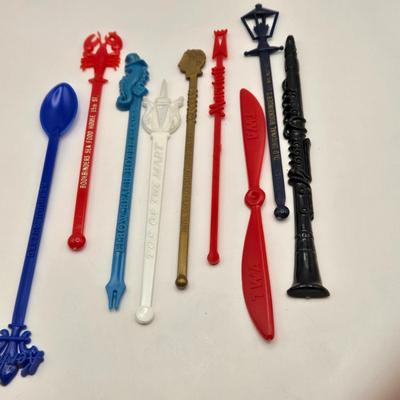 LOT 16: Large Collection of Vintage Cocktail Stirrers