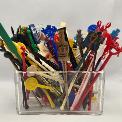 LOT 16: Large Collection of Vintage Cocktail Stirrers