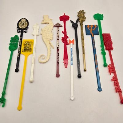 LOT 16: Large Collection of Vintage Cocktail Stirrers