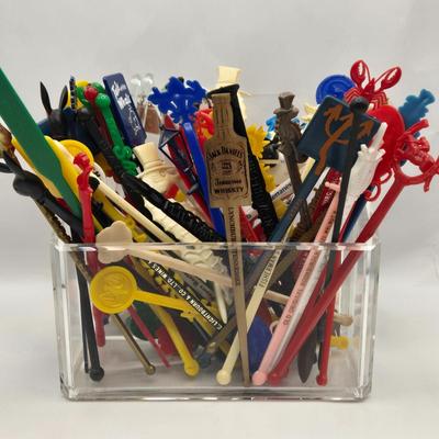 LOT 16: Large Collection of Vintage Cocktail Stirrers
