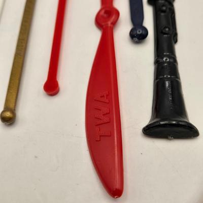 LOT 16: Large Collection of Vintage Cocktail Stirrers