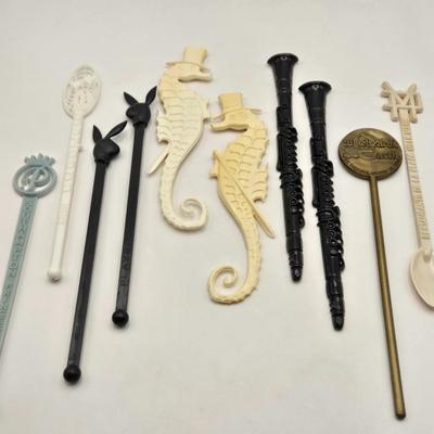 LOT 16: Large Collection of Vintage Cocktail Stirrers
