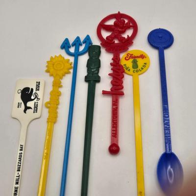 LOT 16: Large Collection of Vintage Cocktail Stirrers