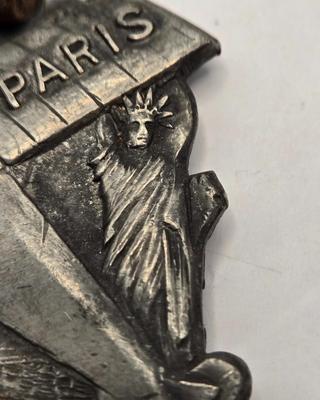 LOT 21: 1927 N.Y. to Paris Compass with Leather Strap Commemorating Charles Lindbergh's Flight