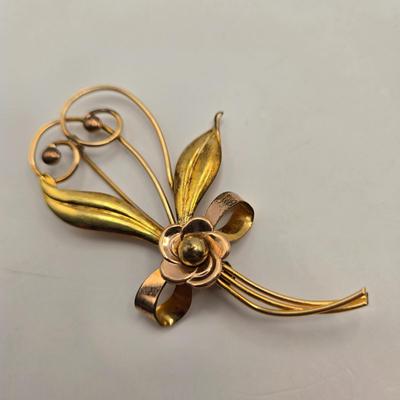 LOT 23: Costume Jewelry Including Gold Filled Ladies Brooch, Charms from Greece, Locket, Tie Bars, and More
