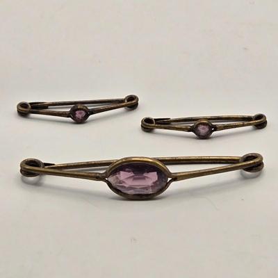 LOT 23: Costume Jewelry Including Gold Filled Ladies Brooch, Charms from Greece, Locket, Tie Bars, and More