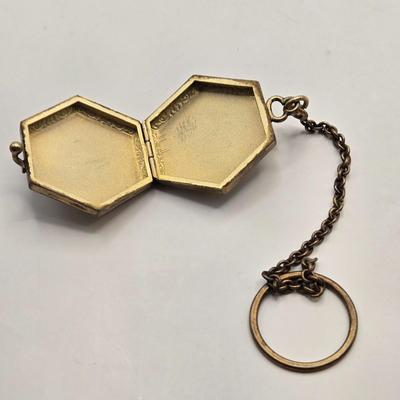 LOT 23: Costume Jewelry Including Gold Filled Ladies Brooch, Charms from Greece, Locket, Tie Bars, and More