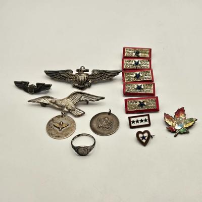LOT 24: Vintage Sterling Silver Pins and More (45.6 GTW)