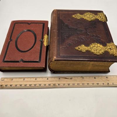 LOT 28: Two Antique Victorian Photo Albums