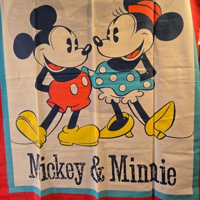 LOT 31: Everyone's Favorite Sweethearts! Vintage Material Panel, Vintage Minnie & Mickey Dolls, Easter & Valentine Cards,...