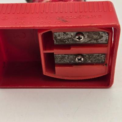 LOT 32: Vintage Stuffed Mickey Mouse Doll, Pencil Sharpener, Bendable Mickey Mouse, Mickey Holding American Flag, 1983 Coca-Cola...