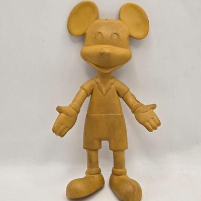 LOT 32: Vintage Stuffed Mickey Mouse Doll, Pencil Sharpener, Bendable Mickey Mouse, Mickey Holding American Flag, 1983 Coca-Cola...