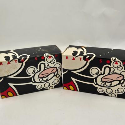 LOT 34: Vintage "Learn to Dress' Mickey Mouse, Lunch Set, NIB Snow White & the 7 Dwarfs, New Set of Books for Mickey's...
