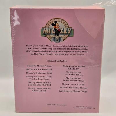 LOT 34: Vintage "Learn to Dress' Mickey Mouse, Lunch Set, NIB Snow White & the 7 Dwarfs, New Set of Books for Mickey's...