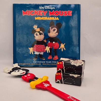 LOT 34: Vintage "Learn to Dress' Mickey Mouse, Lunch Set, NIB Snow White & the 7 Dwarfs, New Set of Books for Mickey's...