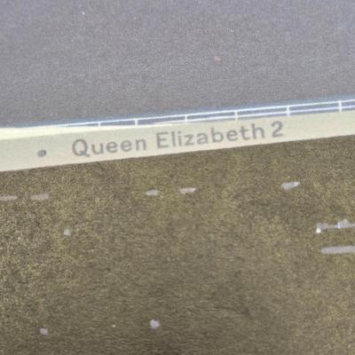 LOT 35: Italian Line, Cunard Queen Elizabeth and Queen Elizabeth II Menus, Deck Plan Maps, Passenger Lists, and Titanic Ale Labels