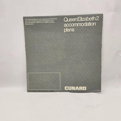 LOT 35: Italian Line, Cunard Queen Elizabeth and Queen Elizabeth II Menus, Deck Plan Maps, Passenger Lists, and Titanic Ale Labels