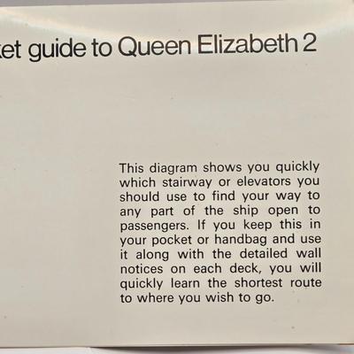 LOT 35: Italian Line, Cunard Queen Elizabeth and Queen Elizabeth II Menus, Deck Plan Maps, Passenger Lists, and Titanic Ale Labels