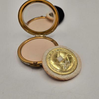 LOT 39: Vintage Stratton of London Compact, 2 Elgin American Compacts, Estee Lauder Compact, and Lipstick Compact