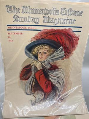 LOT 102: Three Antique Copies of The Minneapolis Tribune Sunday Magazine