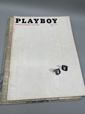 LOT 105: Vintage 1950s Playboy Magazines