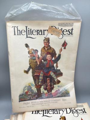 LOT 106: Antique Copies of Literary Digest