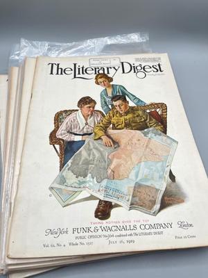 LOT 106: Antique Copies of Literary Digest