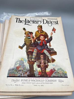 LOT 106: Antique Copies of Literary Digest