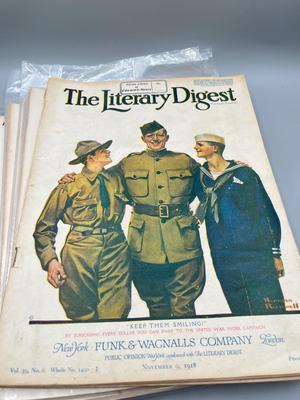 LOT 106: Antique Copies of Literary Digest