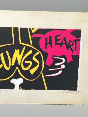 LOT 107: Artist-Signed Numbered Print